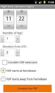 Flight Duty Calculator (Light)截图1