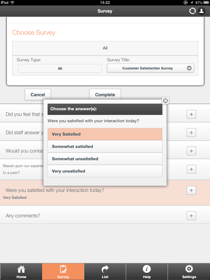 Walsh Mobile Survey Solution截图5