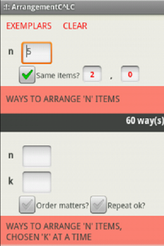 Permutations Calculator截图1