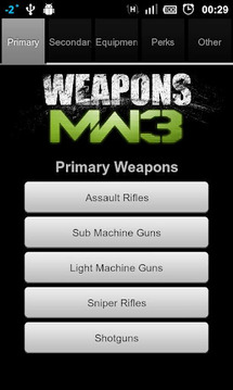 MW3 Weapons截图