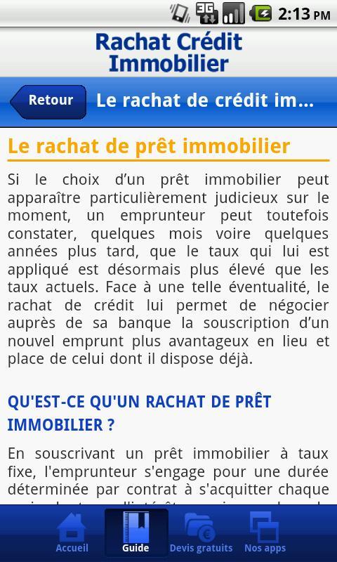 Rachat Crédit Immobilier截图2