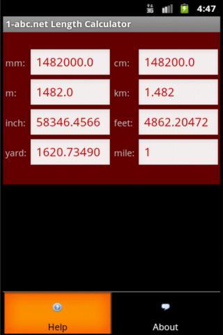 1-abc.net Length Calculator截图2