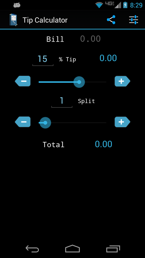 Fast Tip Calculator截图1