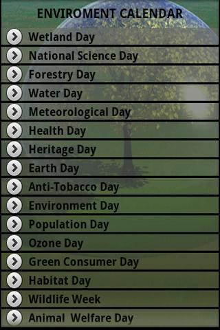 Environment Calendar截图4