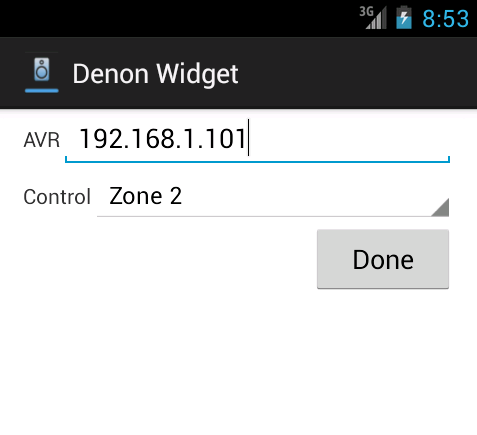 Denon Widget截图1