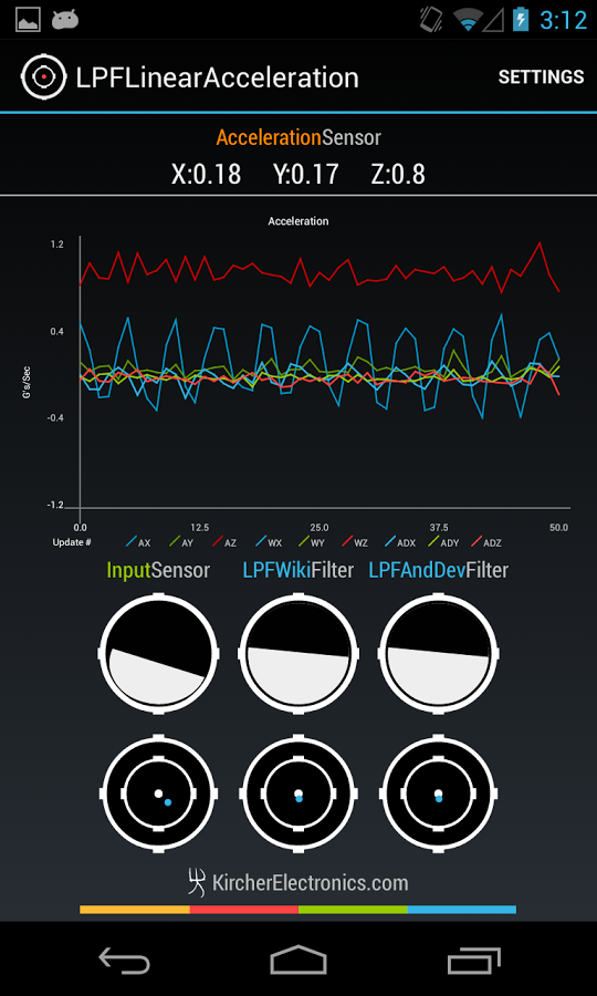 Low Pass Linear Acceleration截图3