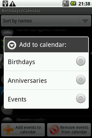 Birthdays 2 Calendar截图4