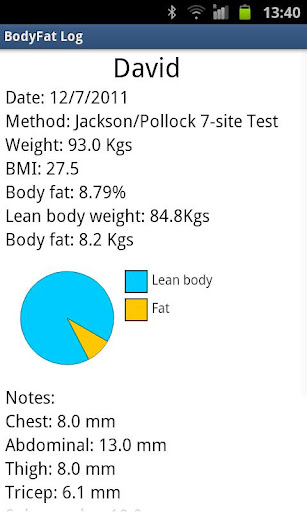 BodyFat Log截图7