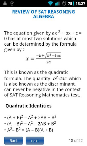 SAT Algebra & Functions截图3