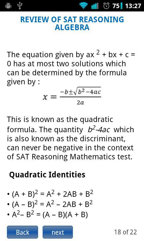 SAT Algebra & Functions截图6