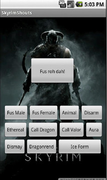 Skyrim DragonShouts截图