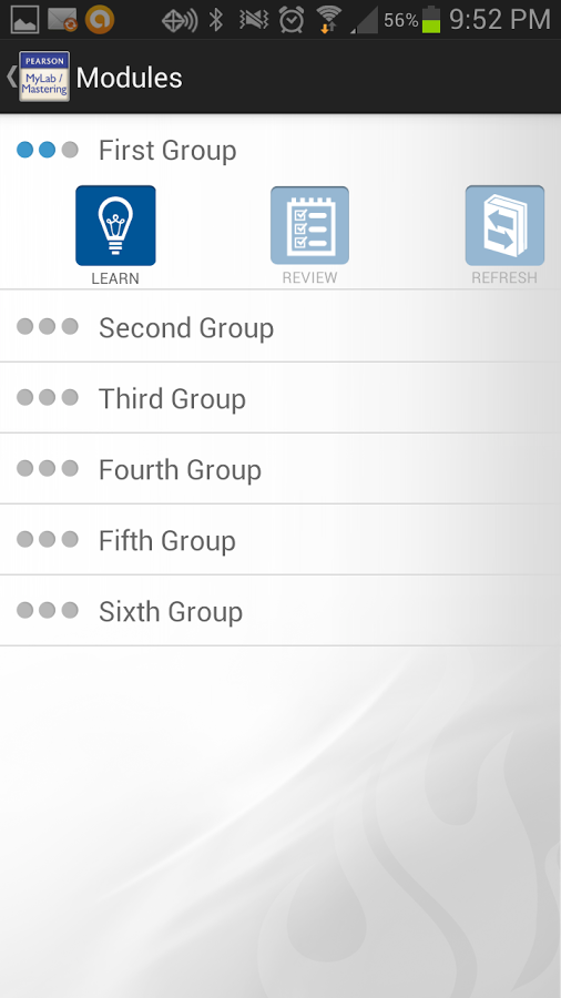 MyLab/Mastering Study Modules截图2