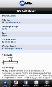 Miller Weld Setting Calculator截图