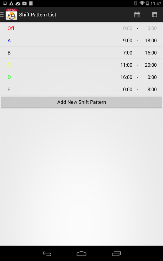 Shift Work Calendar截图4