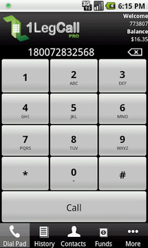 1LegCallPro - VoIP Dialer截图