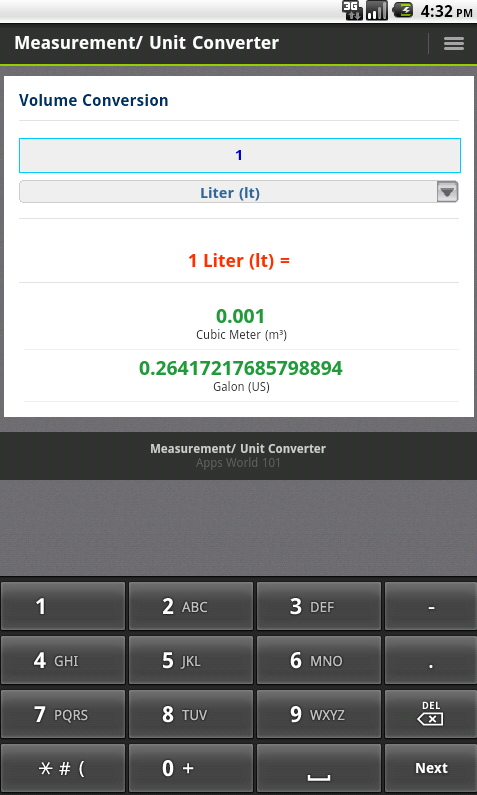 Measurement Unit Convert...截图3