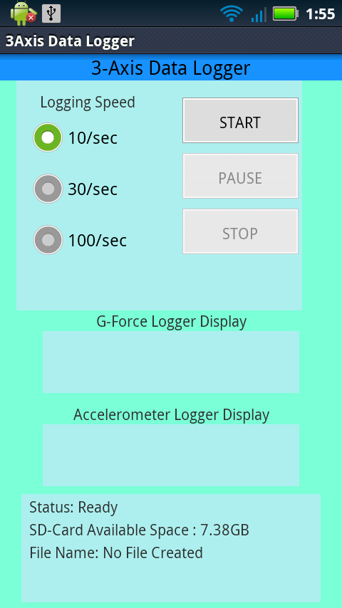 3-Axis Data Logger截图3