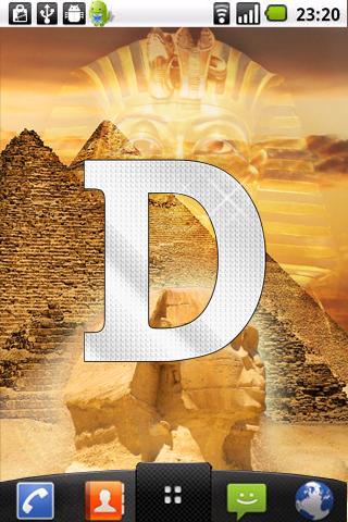 Diamond letter D sticker截图1