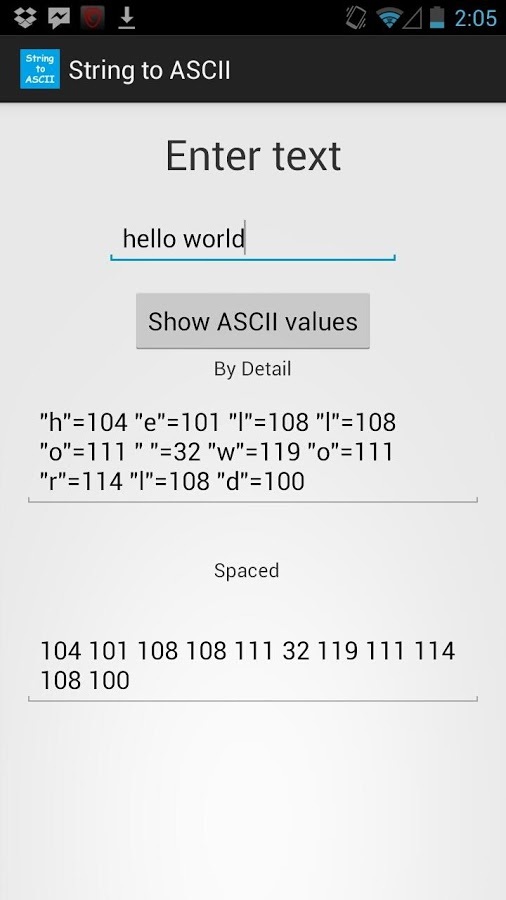 String to Ascii Converte...截图1