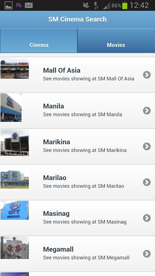 SM Cinema Search截图1