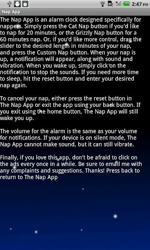 The Nap App for Android截图2