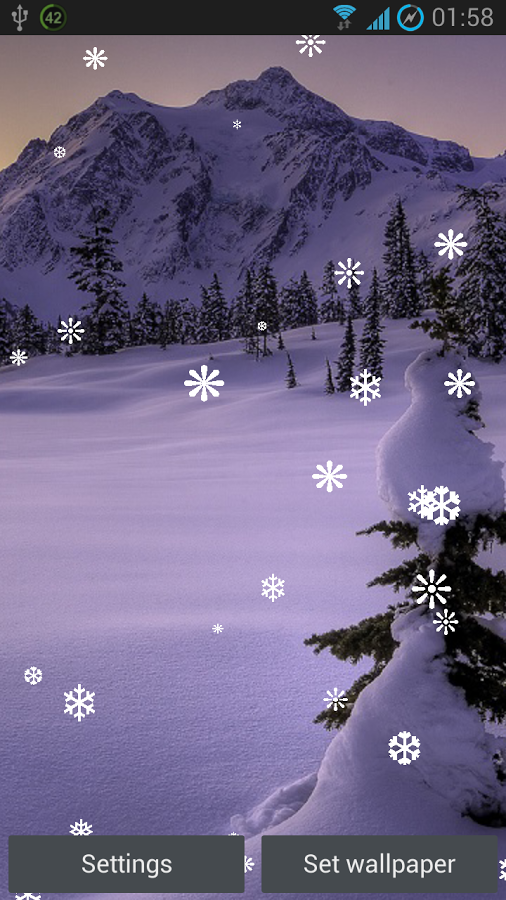 Snowfall Live Wallpaper ...截图1