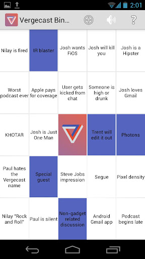 Vergecast Bingo截图3