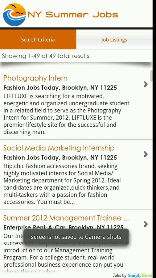 NY Summer Jobs - NY Job Finder截图4