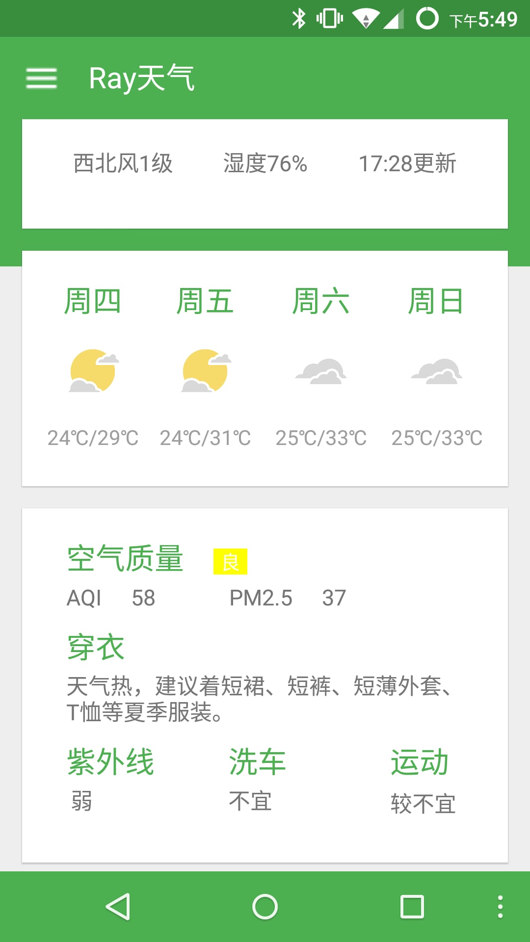 Ray天气截图3