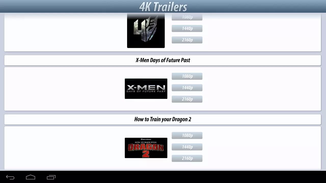 4K Trailers截图2