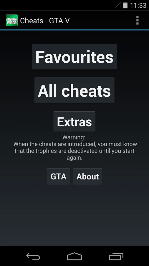 Cheats - GTA 5截图3