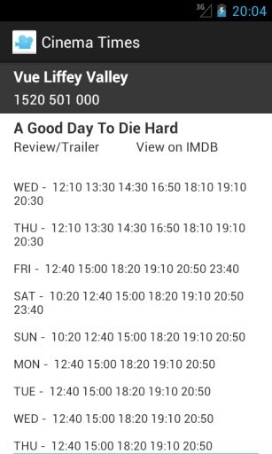 Cinema Listings Ireland截图1