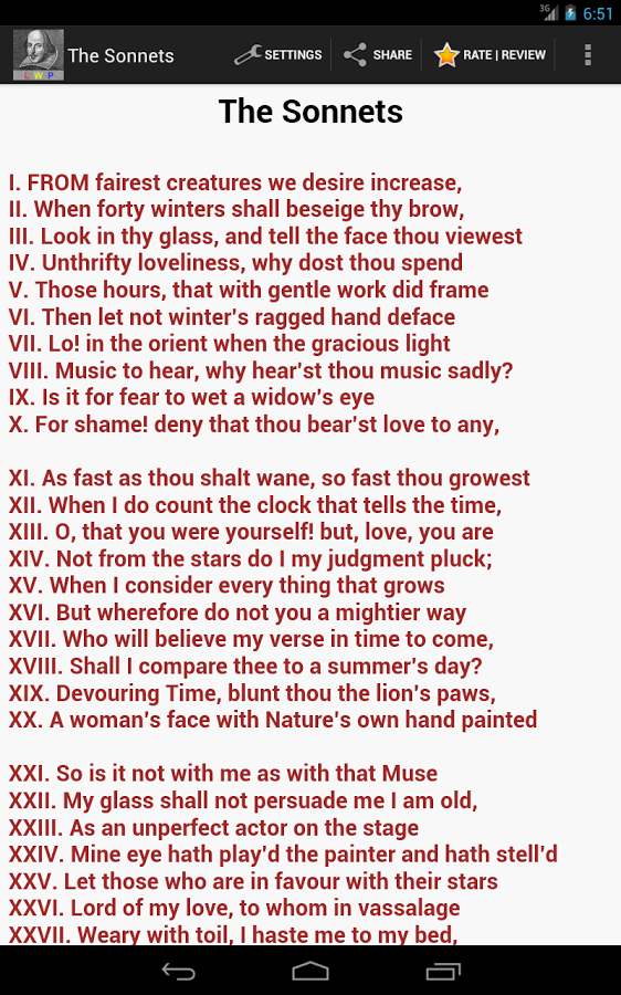 The Sonnets by Shakespea...截图10