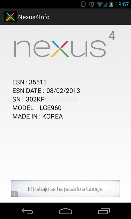 Nexus 4 Info截图1