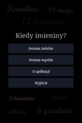 Kiedy imieniny? PL截图2