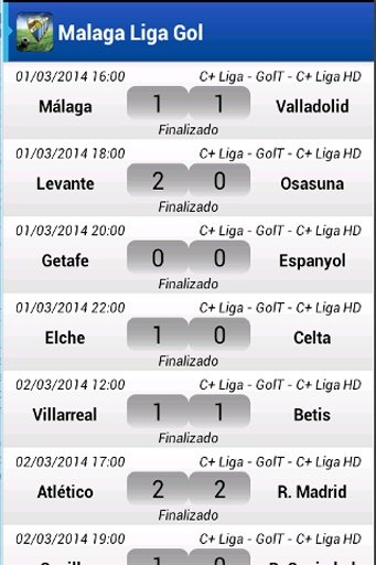 Malaga Liga Gol截图4