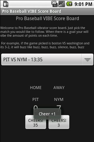 Pro Baseball VIBE Scoreboard截图2
