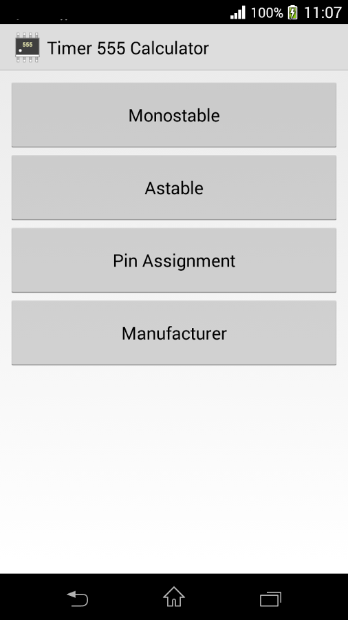 Timer IC 555 Calculator截图1