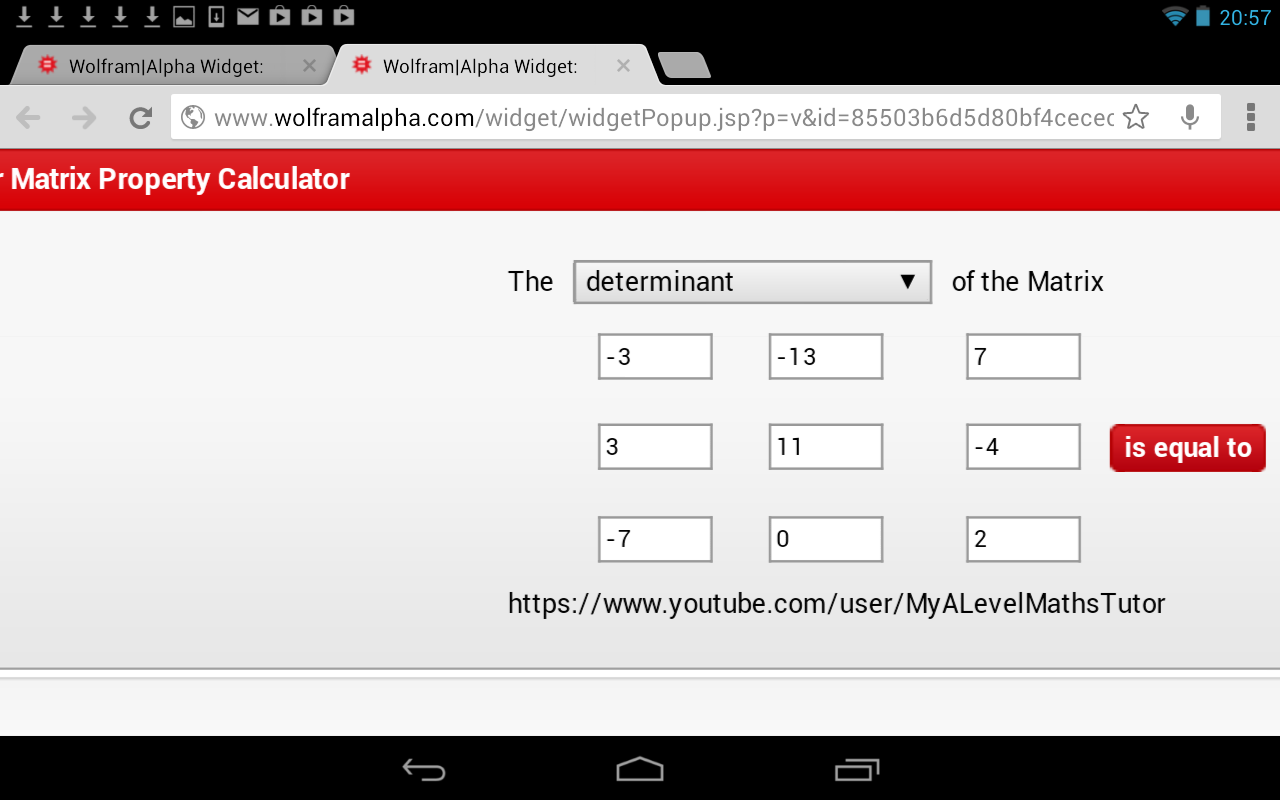 Matrix Determinant Calcu...截图2