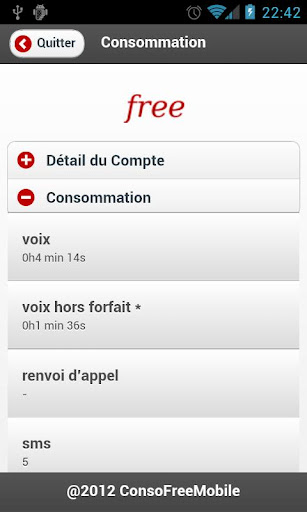 Suivi Conso Free Mobile截图1
