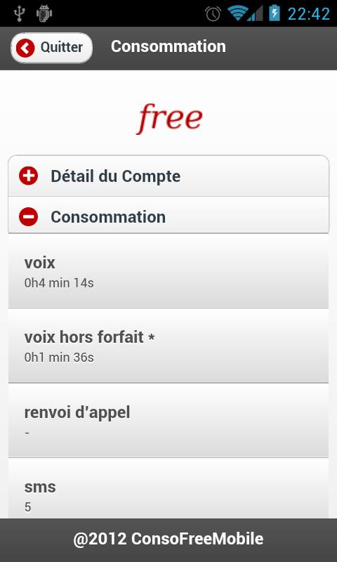 Suivi Conso Free Mobile截图4