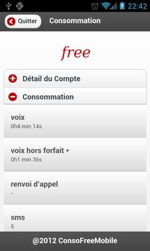 Suivi Conso Free Mobile截图