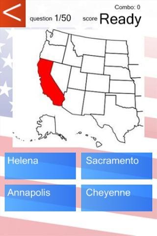 USA State Capitals Quiz ...截图2