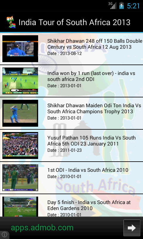 India Vs South Africa 20...截图3