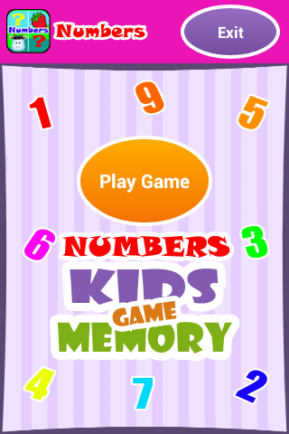 Numbers - Kids Memory Game截图4