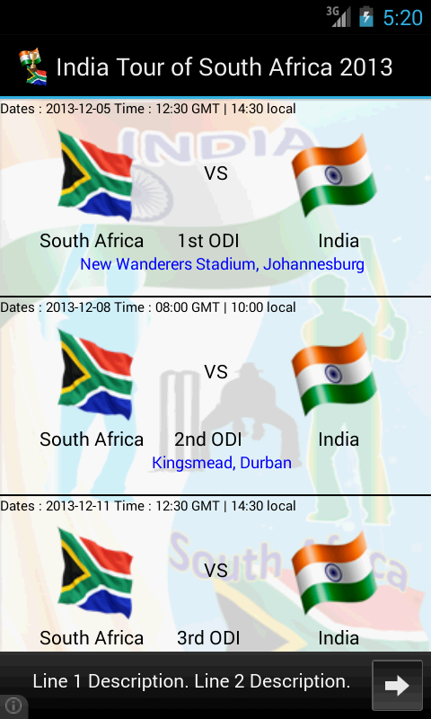 India Vs South Africa 20...截图5