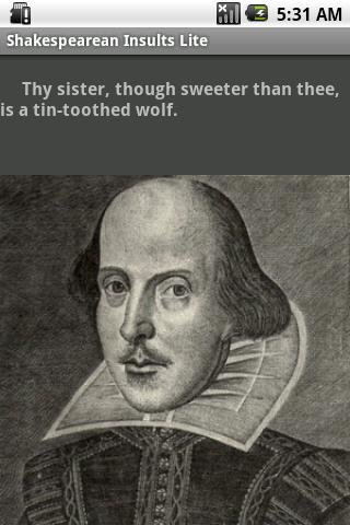 Shakespearean Insults Lite截图1