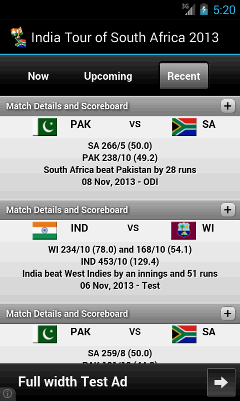 India Vs South Africa 20...截图2