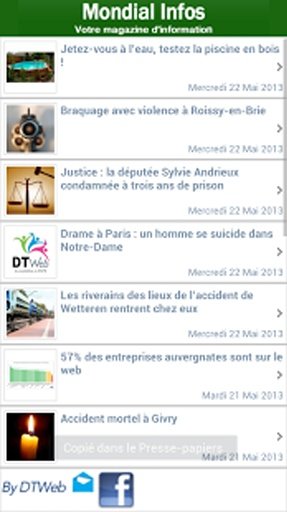 Mondial Infos截图1