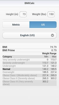 BMICalc - BMI Calculator截图